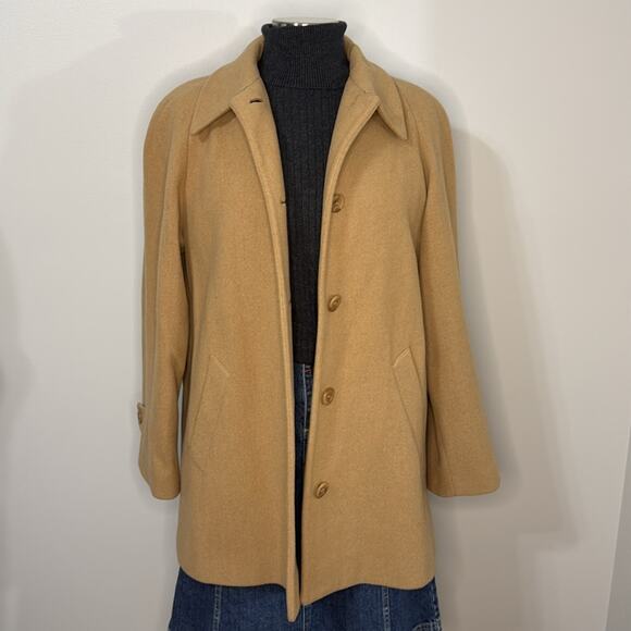 Jonathon Michael Camel Vintage Wool Swing Coat Size 12 - Picture 1 of 5